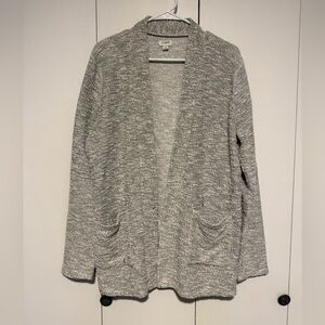 J Crew Grey Marled Cardigan size medium